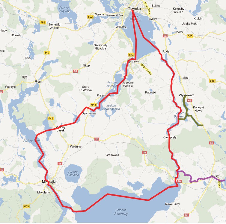 Wielka petla mapka